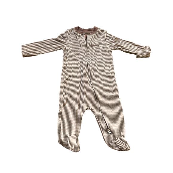 Nike Baby Nike Striped Footed Coverall 3months brown - Picture 1 of 4